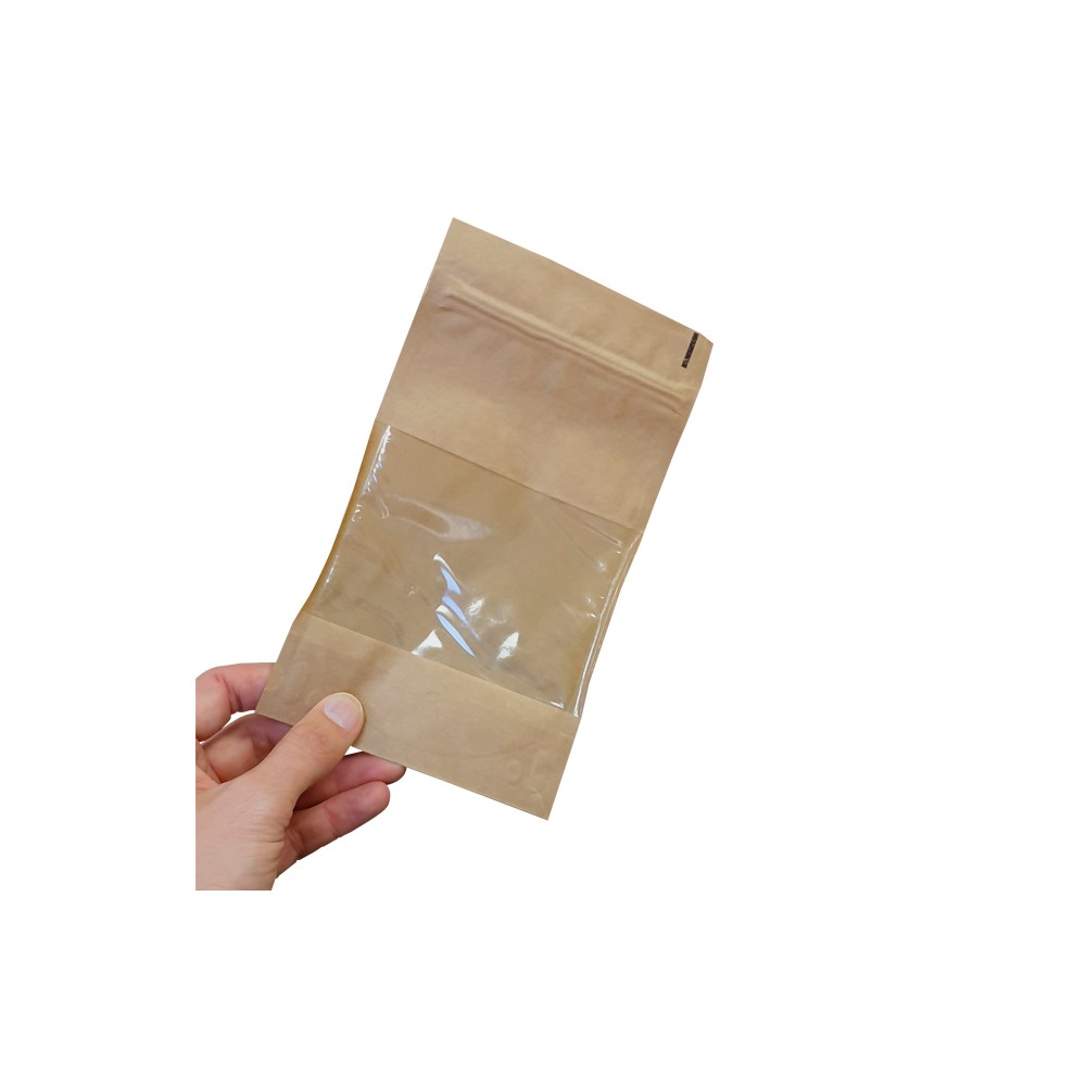 Download Sachet Doypack avec fenêtre 13 x 7 x 22,5 cm