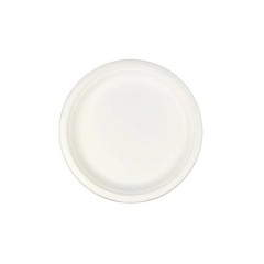 assiette ronde en bagasse o 23 cm - par 50