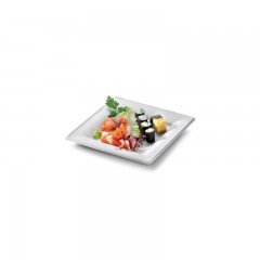 assiette carree eco-line en pulpe de canne 16 x 16 cm - par 500